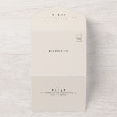 Boho floral alles in einer UAWG Hochzeit Einladung (Außenbereich)