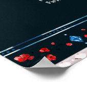 Boho Floral and Feathers 13-Tisch Seating Chart Poster (Ecke)