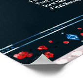 Boho Floral and Feathers 16-Table Seating Chart Poster (Ecke)