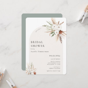 Boho Floral Arch Bridal Dusche Einladung