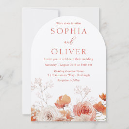 Boho Floral & Arch Herbst Herbstwoche Einladung