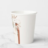 Boho Floral Arch Paper Cups Pappbecher (Links)