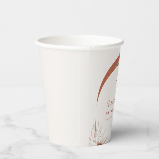 Boho Floral Arch Paper Cups Pappbecher (Rechts)
