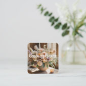 Boho floral | ästhetisch | Chic | Visitenkarte (Stehend Vorderseite)