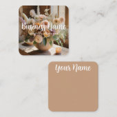 Boho floral | ästhetisch | Chic | Visitenkarte (Vorne/Hinten)