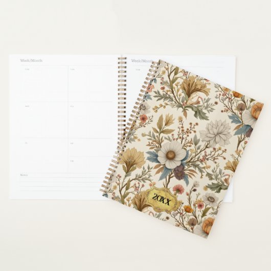 Boho Floral auf Beige Planer (Anzeige)