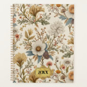 Boho Floral auf Beige Planer (Vorderseite)