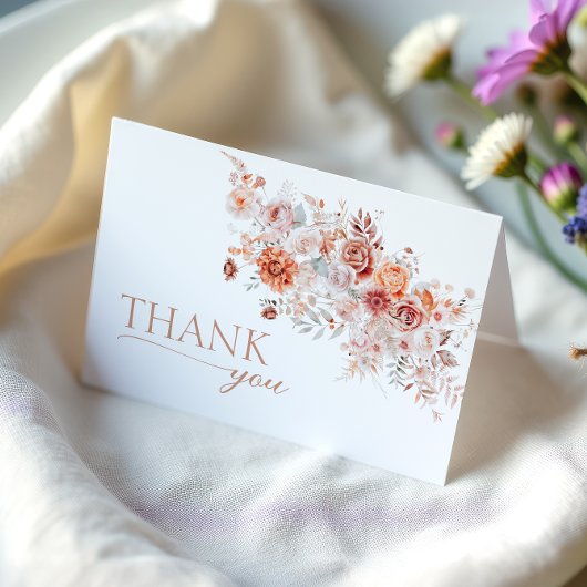 Boho Floral Baby Brunch Dankeskarte