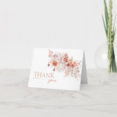 Boho Floral Baby Brunch Dankeskarte (Vorderseite)