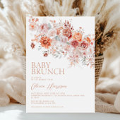 Boho Floral Baby Brunch Einladung