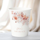 Boho Floral Baby Brunch Pappbecher