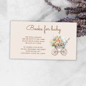 Boho Floral Baby Carriage Books for baby Begleitkarte