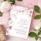 Boho Floral Baby in Bloom Baby Shower Einladung