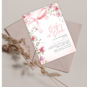 Boho Floral Baby in Bloom Baby Shower Einladung