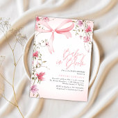 Boho Floral Baby in Bloom Baby Shower Einladung