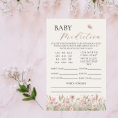 Boho Floral Baby Prediction Baby Shooting Game Flyer