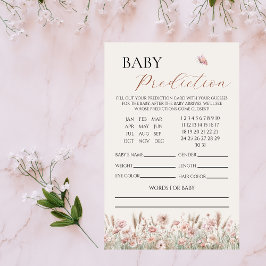 Boho Floral Baby Prediction Baby Shooting Game Flyer