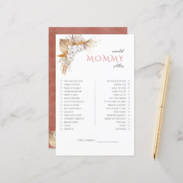 Boho Floral Baby Shower Game Mommy eher