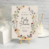 Boho Floral Baby Shower Poster
