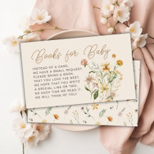 Boho Floral Baby Showkarte