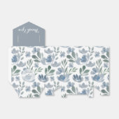 Boho Floral Beige Autumn Watercolor Danke Fav Geschenkschachtel (Ungefaltet)