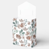 Boho Floral Beige Autumn Watercolor Vielen Dank Geschenkschachtel (Geöffnet)