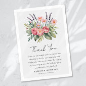 Boho Floral Beileid Funeral Dankeskarte