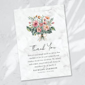 Boho Floral Beileid Funeral Dankeskarte