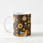 Boho Floral Birds Garden Pattern Kaffeetasse (Links)