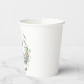 Boho floral birthday bear pappbecher (Links)