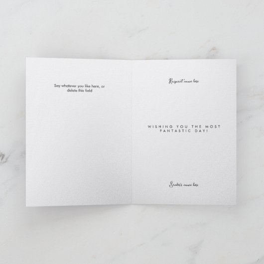 Boho Floral Birthday Card for Her Karte (Innenseite)