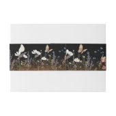 Boho Floral Black Butterfly Garden Bauch Band (Rückseitenbeispiel)