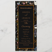 Boho Floral Black Butterfly Garden Programm (Vorderseite)