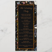 Boho Floral Black Butterfly Garden Programm (Rückseite)