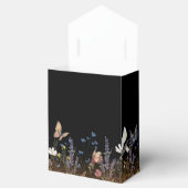 Boho Floral Black Butterfly Garden Wedding Geschenkschachtel (Geöffnet)