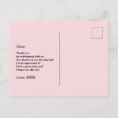 Boho floral, Blume Geburtstag Dankeschön Karte (Rückseite)