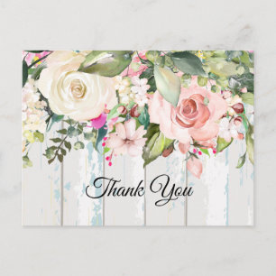 Boho floral, Blume Geburtstag Dankeschön Karte