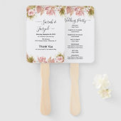 Boho Floral Border Fächer (Vorne und Hinten)