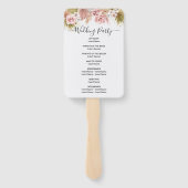 Boho Floral Border Fächer (Rückseite)