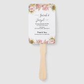 Boho Floral Border Fächer (Vorderseite)