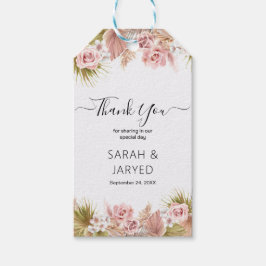 Boho Floral Border Geschenkanhänger