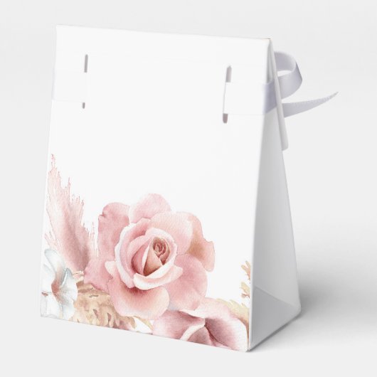 Boho Floral Border Geschenkschachtel (Rückseite)