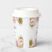 Boho Floral Border Pappbecher (Rechts)