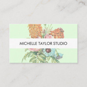 Boho-Floral-Botanische Visitenkarte
