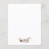 Boho Floral Brautparty (Rückseite)