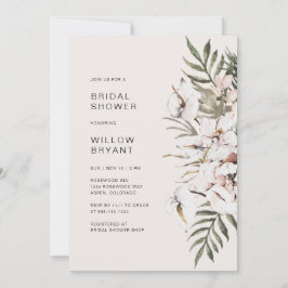 Boho Floral Brautparty Einladung