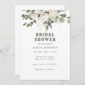 Boho Floral Brautparty Einladung (Vorne/Hinten)