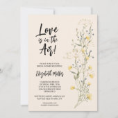 Boho Floral Brautparty Einladung (Vorderseite)