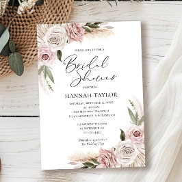 Boho Floral Brautparty Einladung