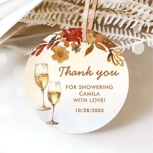 Boho Floral Brautparty Geschenkanhänger